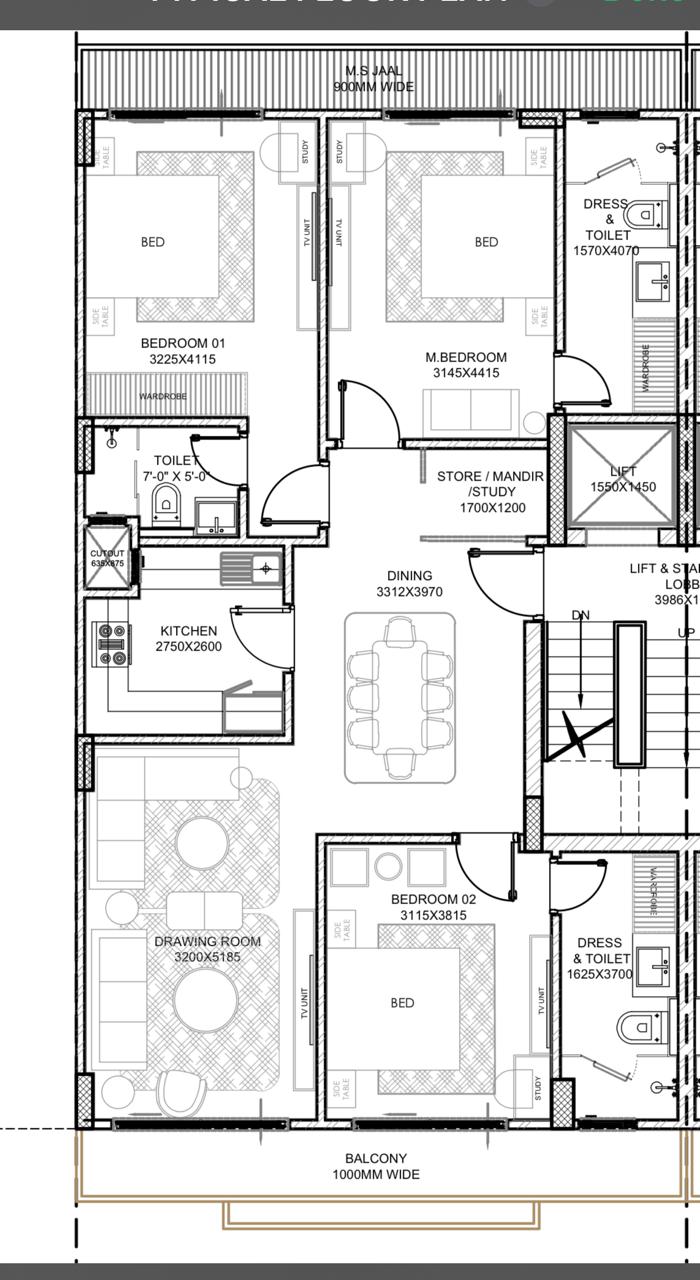 BPTP Amstoria Plots Floor Plan
